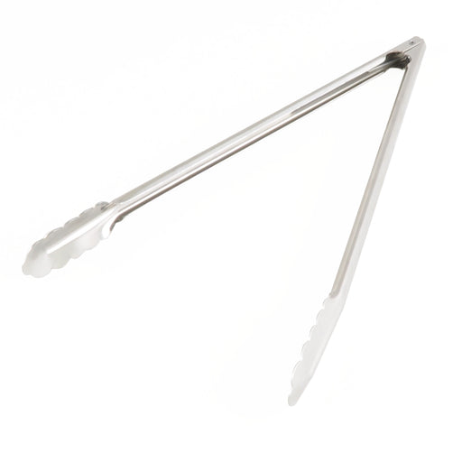 12" UTILITY TONG, STAINLESS STEEL LOT OF 12 (Ea)-cityfoodequipment.com